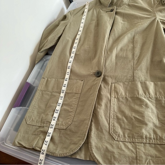 Everlane Utility Organic Cotton One Button Blazer Jacket Size XS - Picture 10 of 14